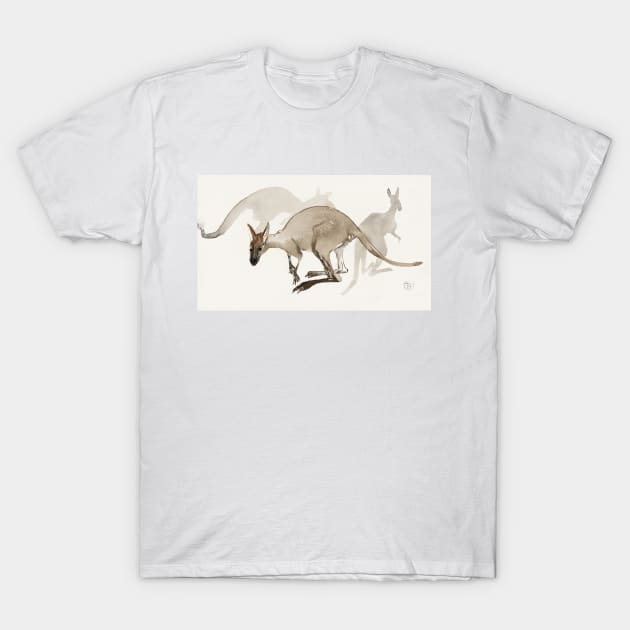 Kangaroos by Theo van Hoytema T-Shirt by Sandra Keller